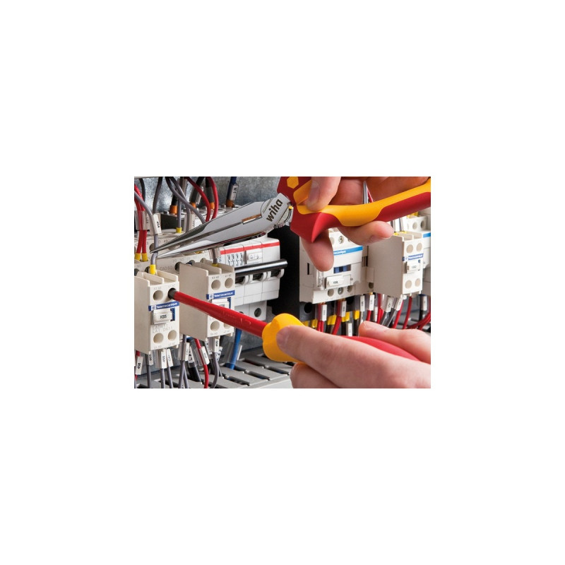 Wiha Werkzeug-Set Elektriker(rot/gelb, 32-teilig, mit Tasche)
