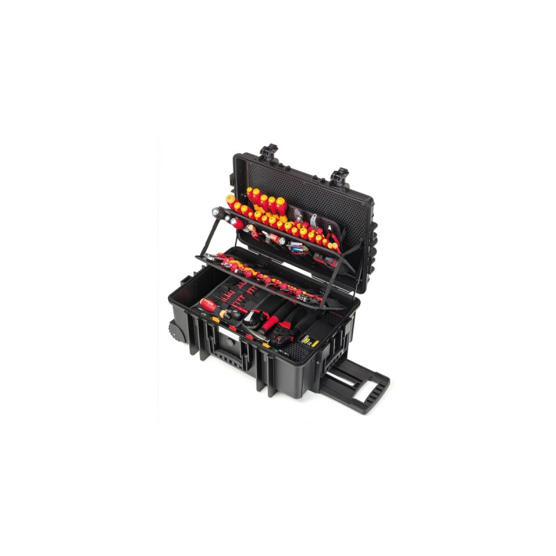 Wiha Werkzeug-Set Elektriker Competence XXL II(rot/gelb, 116-teilig, mit Trolley-Koffer)