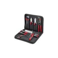 Wiha Werkzeug-Set Mechaniker(schwarz/rot, 32-teilig, mit Tasche)