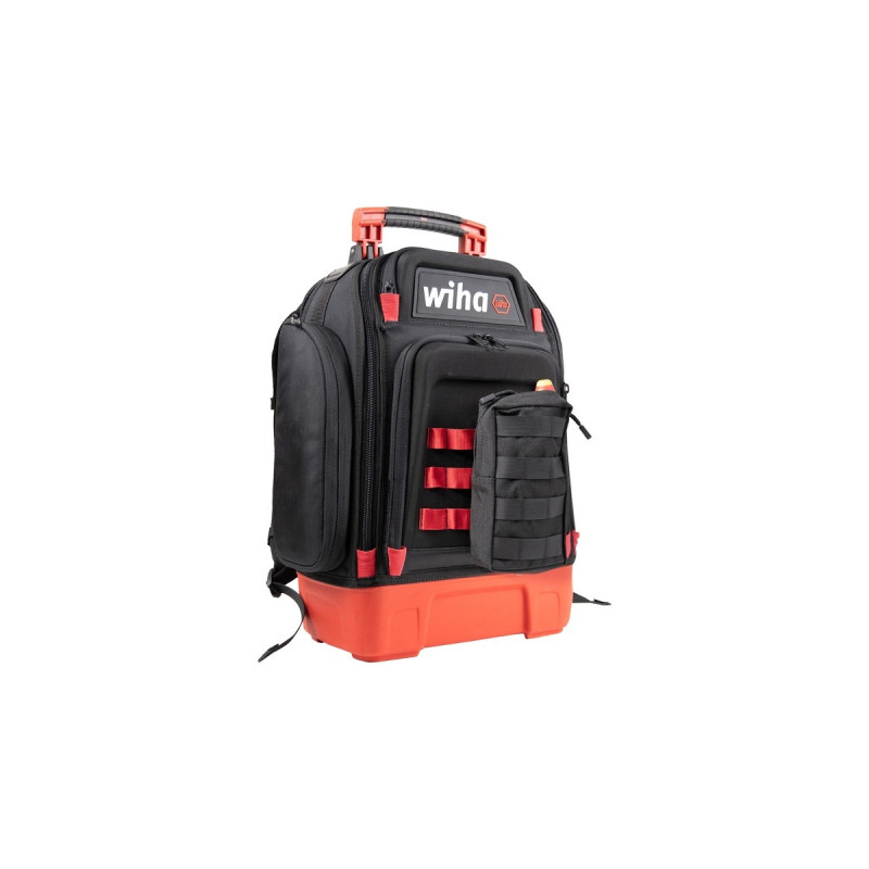 Wiha Werkzeugrucksack mechanic Set, Werkzeug-Set(schwarz/rot, 41-teilig, mit Rucksack)
