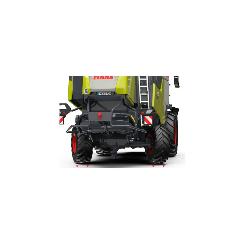 Wiking Claas Trion 720 Montana Convio 1080 und Transportwagen, Modellfahrzeug