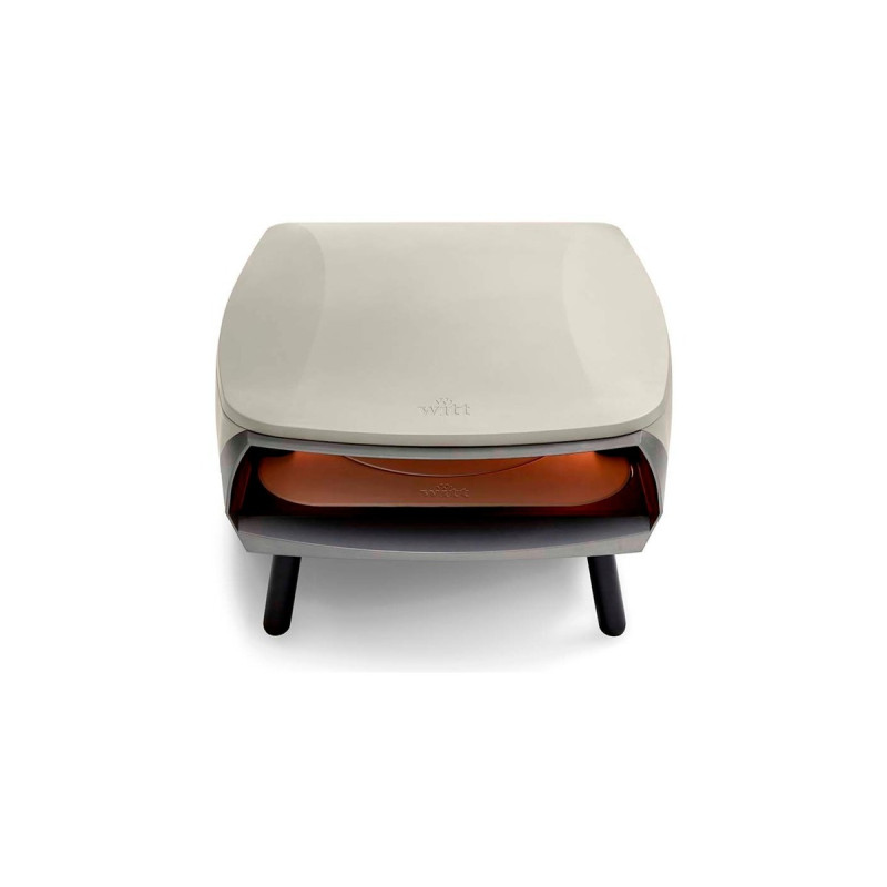 Witt Pizzaofen ETNA Rotante(hellgrau, für Pizzen bis ca. Ø 40cm, rotierender Pizzastein)