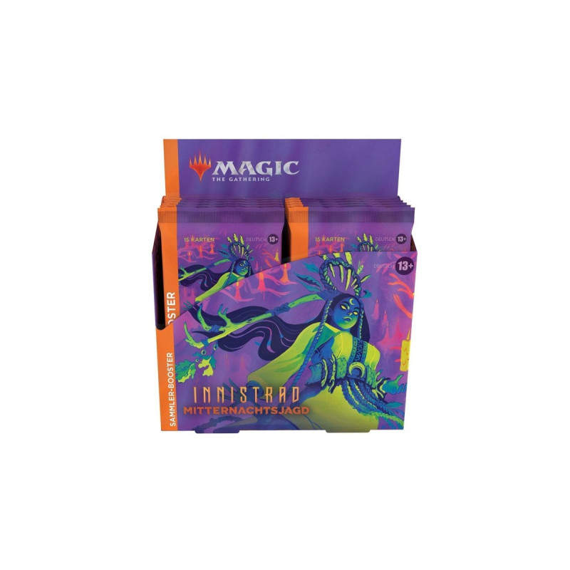 Wizards of the Coast Magic: The Gathering - Innistrad: Mitternachtsjagd Sammler-Booster Display deutsch, Sammelkarten