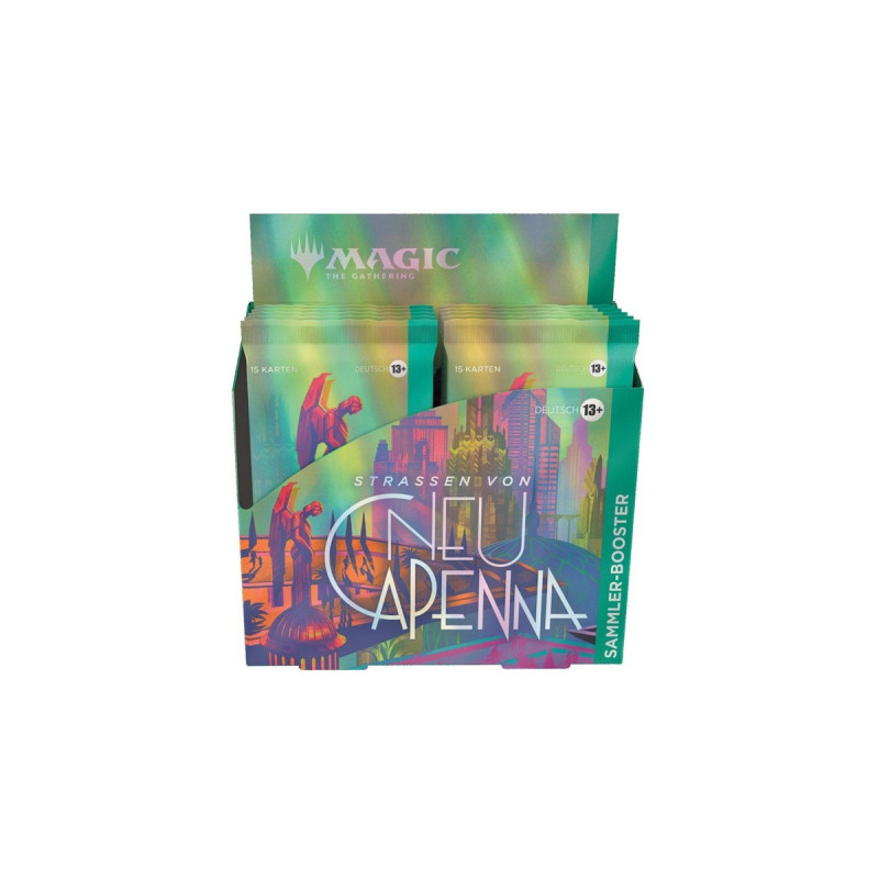 Wizards of the Coast Magic: The Gathering - Straßen von Neu-Capenna Sammler Booster Display deutsch, Sammelkarten
