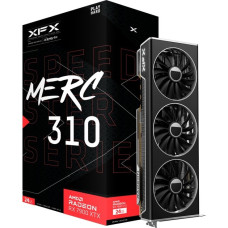 XFX Radeon RX 7900 XTX SPEEDSTER MERC 310 Black Edition, Grafikkarte(RDNA 3, GDDR6, 3x DisplayPort, 1x HDMI 2.1)