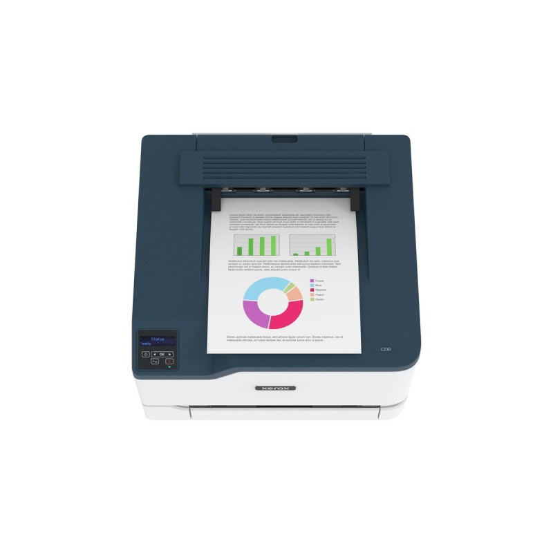 Xerox C230DNI, Farblaserdrucker(grau/blau, USB, LAN, WLAN, Outlet)