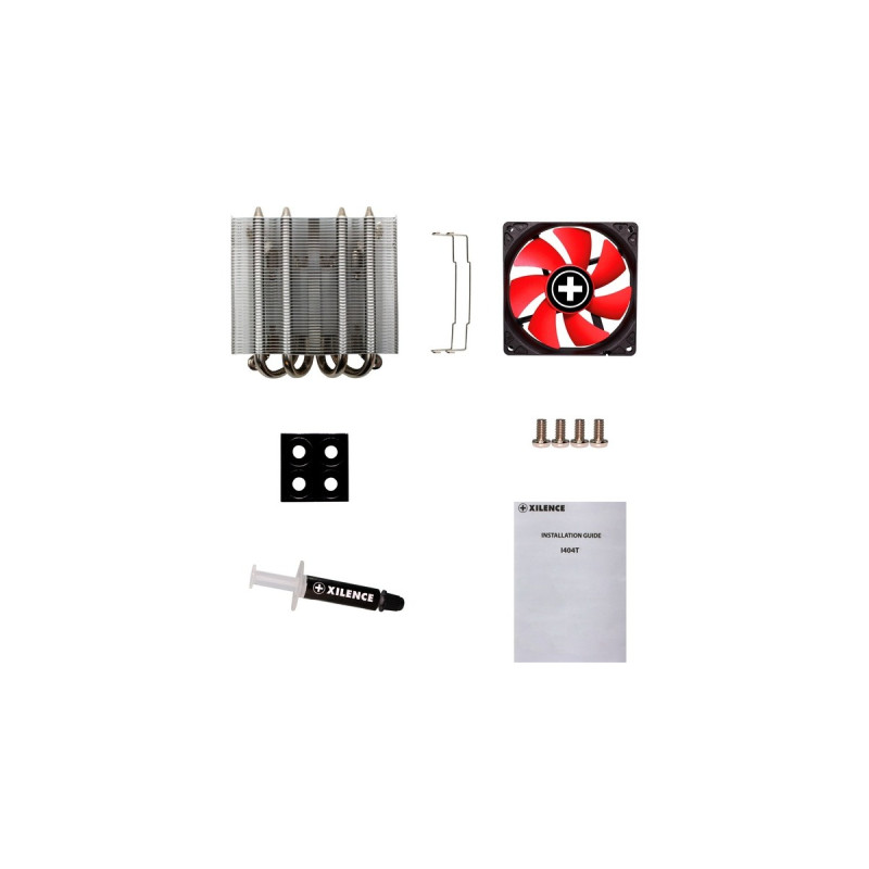 Xilence I404T, CPU-Kühler(schwarz/rot, Performance C Serie)