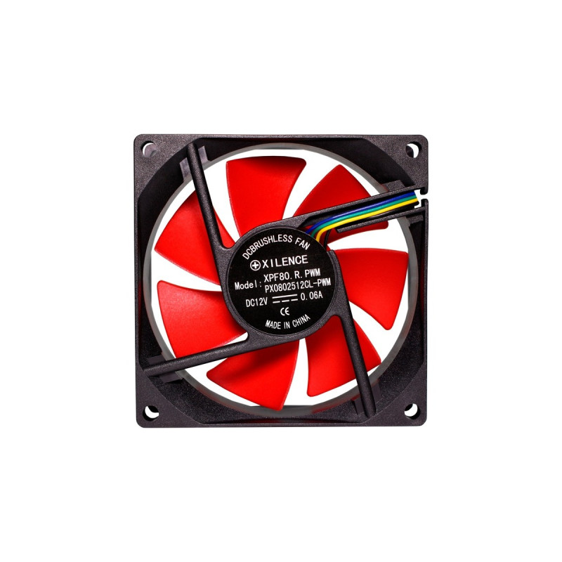 Xilence Performance C PWM Serie 80x80x25, Gehäuselüfter(schwarz/rot)