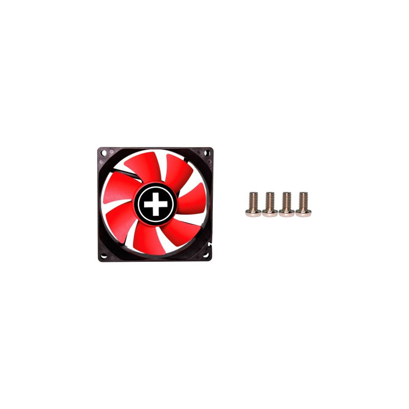 Xilence Performance C PWM Serie 80x80x25, Gehäuselüfter(schwarz/rot)