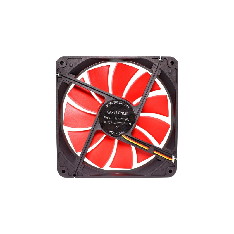 Xilence Performance C Serie 140x140x25, Gehäuselüfter(schwarz/rot)