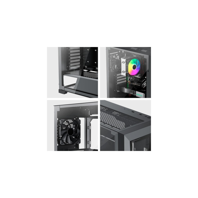 Xilence XILENT X X912.ARGB, Tower-Gehäuse(schwarz, Tempered Glass)