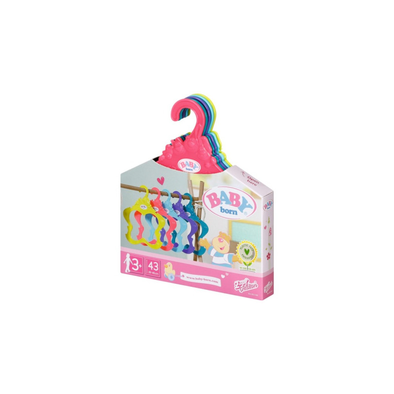 ZAPF Creation BABY born® Kleiderbügel 5er Pack 43cm, Puppenzubehör
