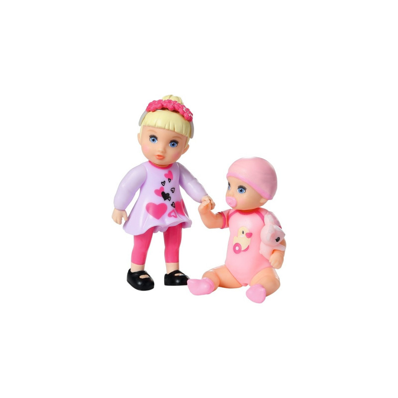 ZAPF Creation BABY born® Minis 2er Set Isabella und Hannah, Puppe
