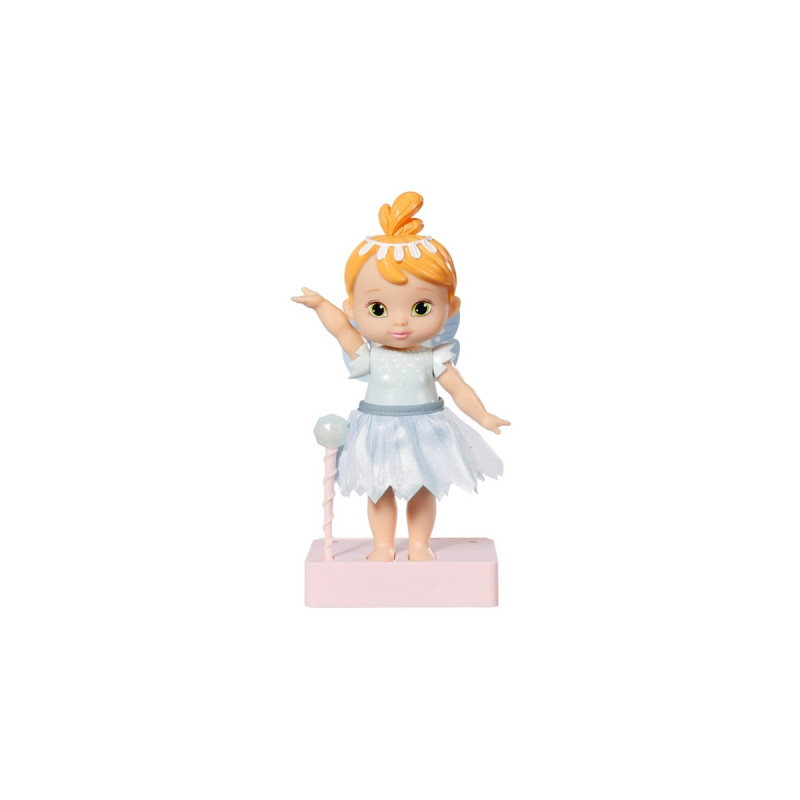 ZAPF Creation BABY born® Storybook Fairy Ice 18cm, Puppe(mit Zauberstab, Bühne, Kulisse und Bilderbüchlein)