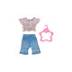 ZAPF Creation BABY born® Trend Jeans 43cm, Puppenzubehör(Shirt und Hose, inklusive Kleiderbügel)