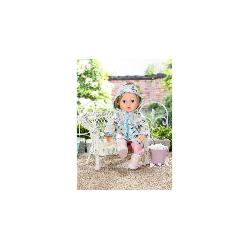 ZAPF Creation Baby Annabell® Regen Set 43cm, Puppenzubehör(Latzhose, Regenmantel und Stiefeln)