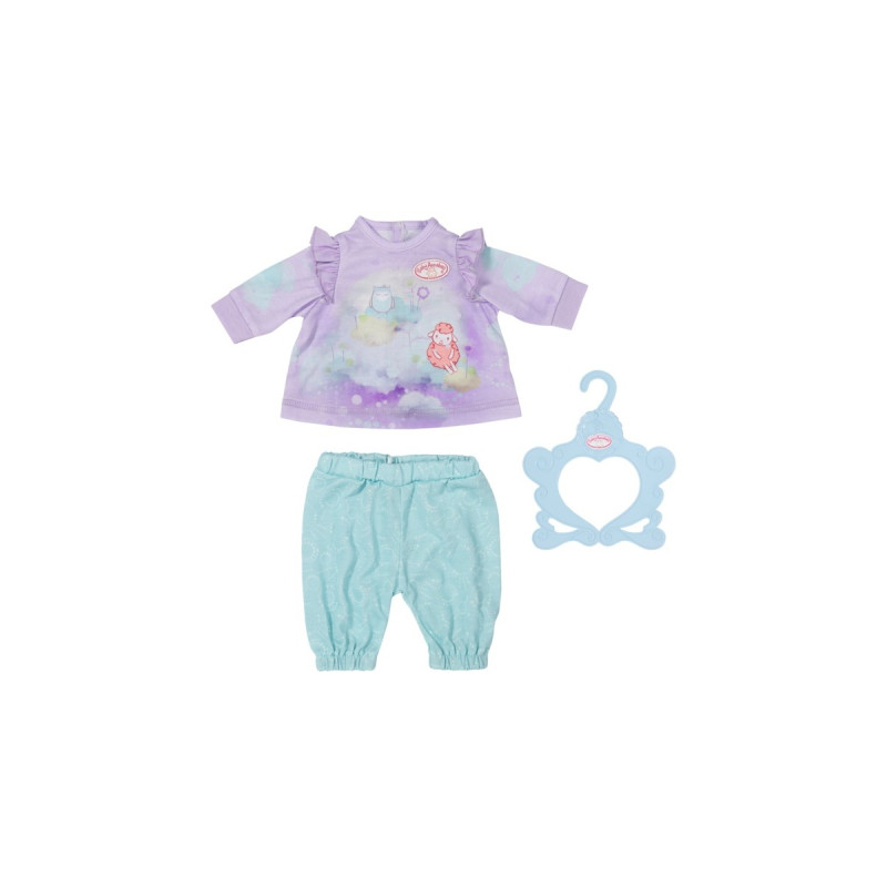 ZAPF Creation Baby Annabell® Sweet Dreams Schlafanzug 43cm, Puppenzubehör(Shirt und Hose. Inklusive Kleiderbügel)