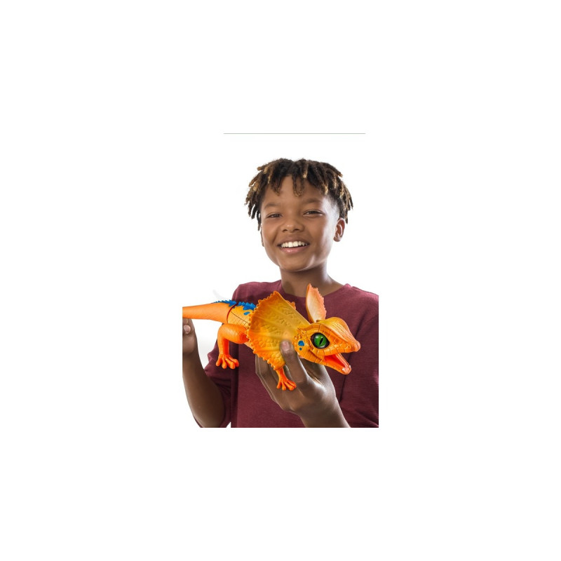 ZURU Robo Alive Lauernde Eidechse - orange, Spielfigur