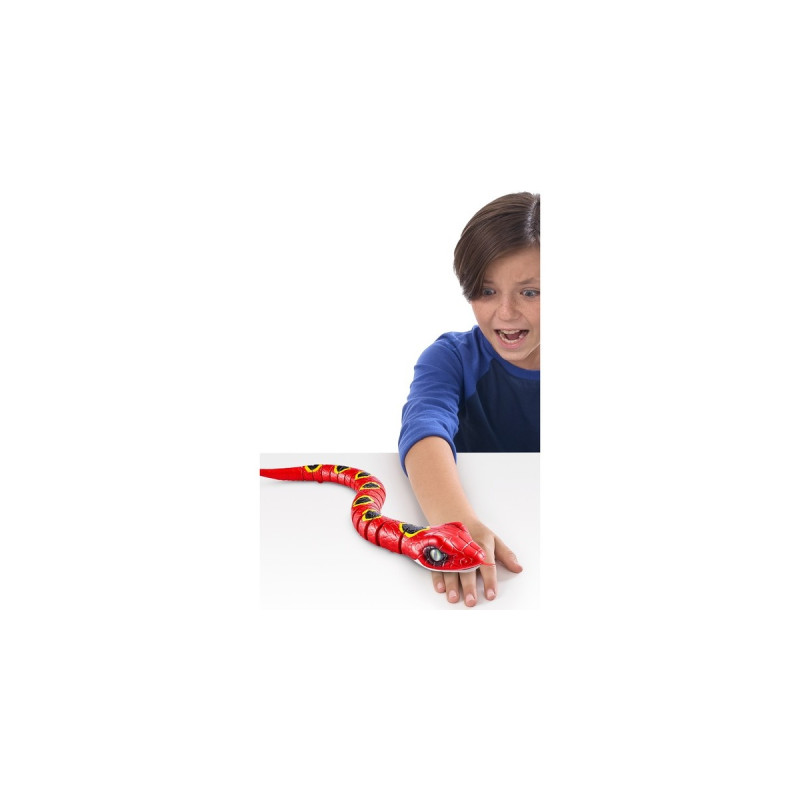 ZURU Robo Alive Schlängelnde Schlange, Spielfigur(rot)