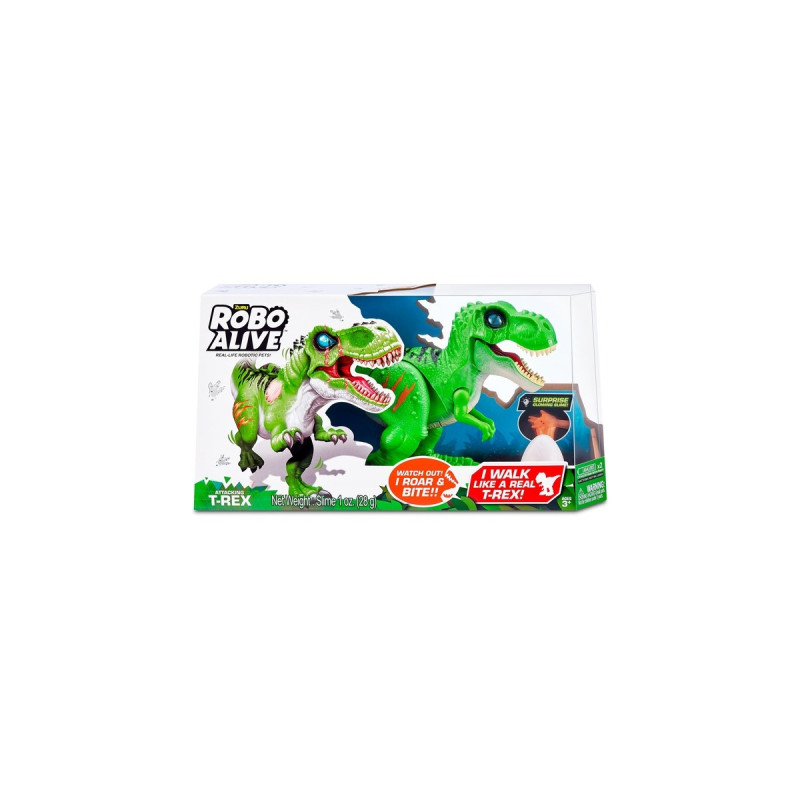ZURU Robo Alive - Dinosaurier T-Rex Serie 2, Spielfigur(grün)