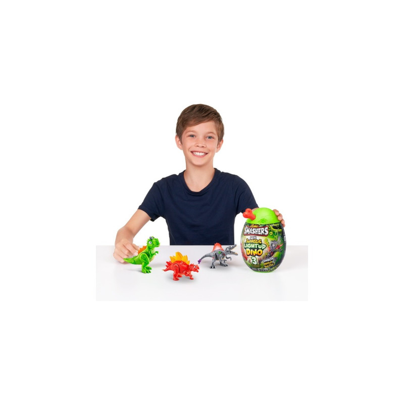 ZURU Smashers - Jurassic Light Up Dino Ei Mini Serie 1, Spielfigur(sortierter Artikel)