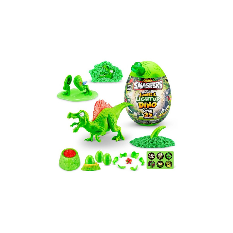 ZURU Smashers - Jurassic Light Up Dino Ei Serie 1, Spielfigur(sortierter Artikel)