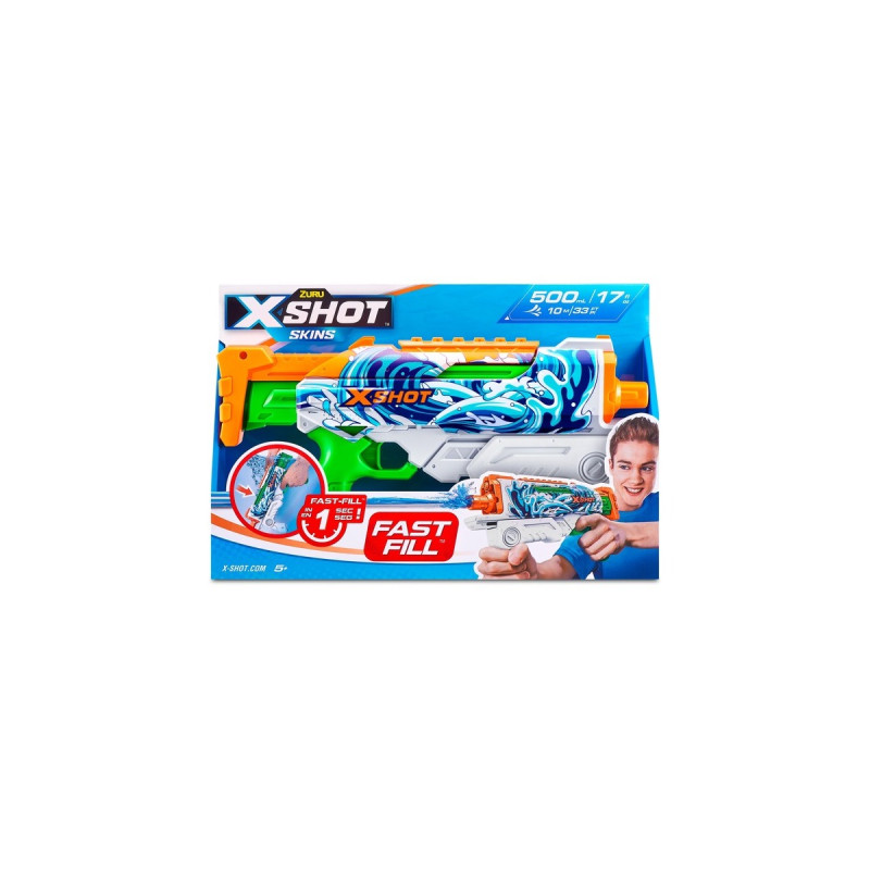 ZURU X-Shot Water Fast-Fill Skins - Hyperload Waves, Wasserpistole