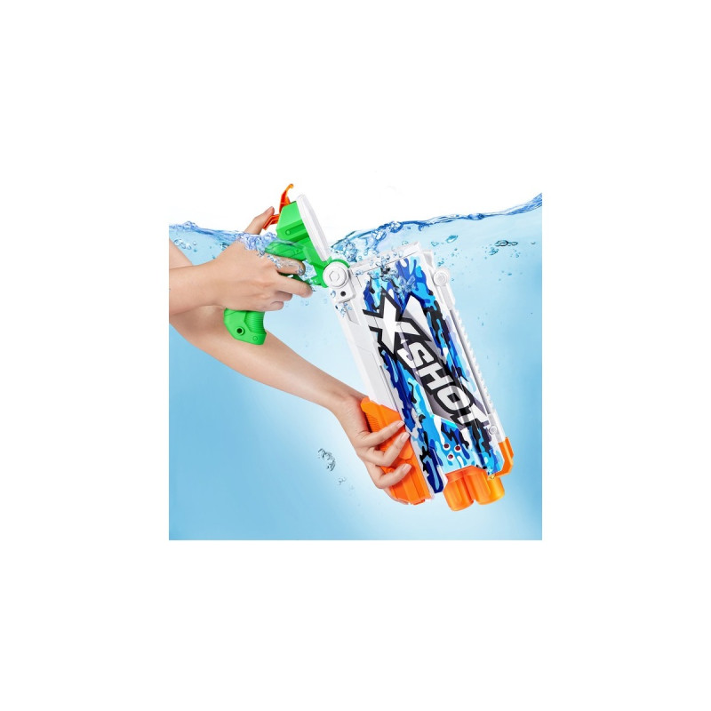 ZURU X-Shot Water Fast-Fill Skins - Pump Action Water Camo, Wasserpistole
