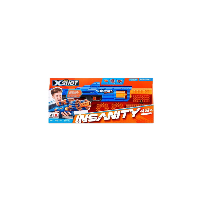 ZURU X-Shot - Insanity Blaster Berzerko, Dartblaster(inkl. 48 Darts)