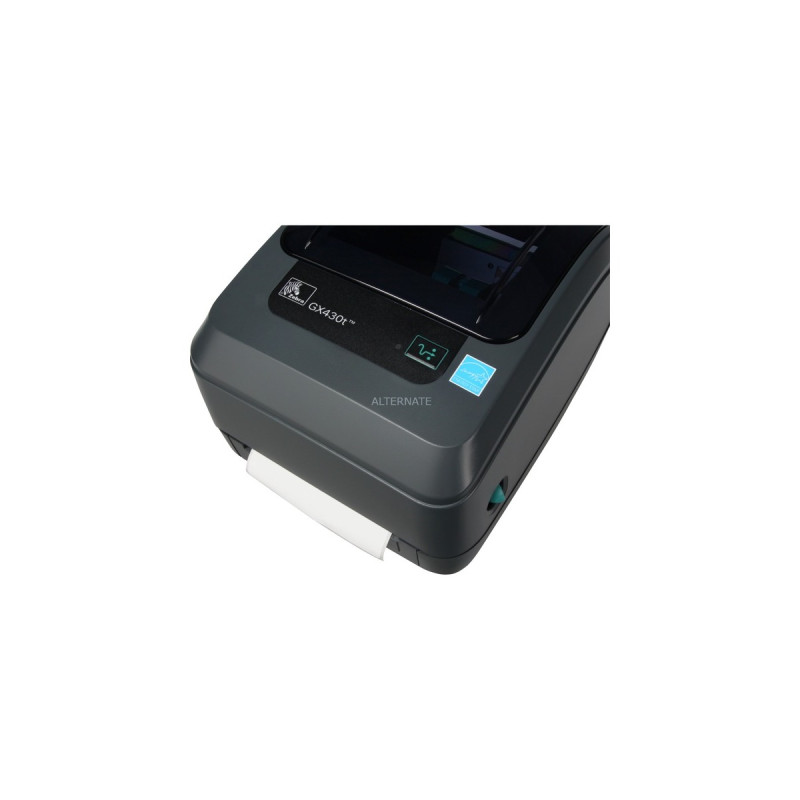 Zebra GX430t, Beschriftungsgerät(anthrazit/schwarz, USB/LAN)