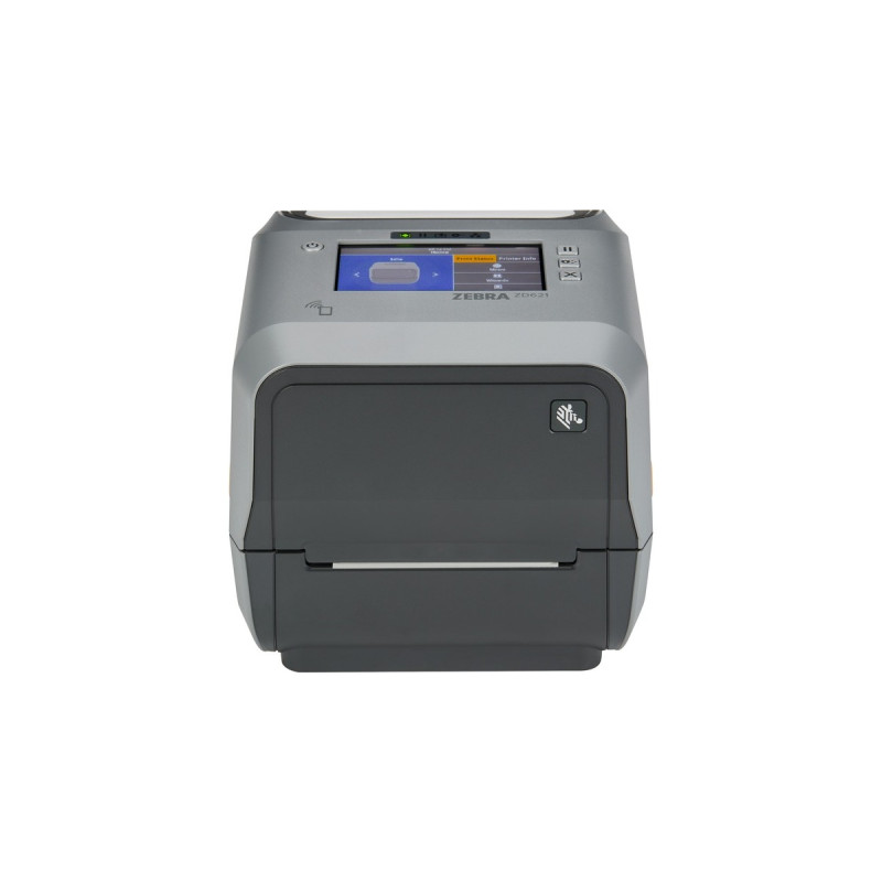 Zebra ZD621t, Etikettendrucker(grau/anthrazit, Thermotransferdruck, 300 dpi, USB, RS232, LAN, Bluetooth (BLE), mit Cutter)