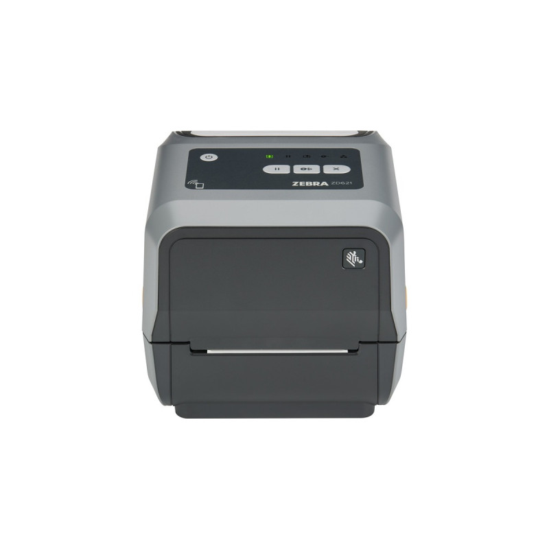 Zebra ZD621t, Etikettendrucker(grau/anthrazit, Thermotransferdruck, 300 dpi, USB, RS232, LAN, Bluetooth (BLE), mit Cutter)