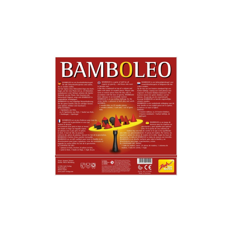 Zoch Bamboleo, Geschicklichkeitsspiel(rot/gelb)