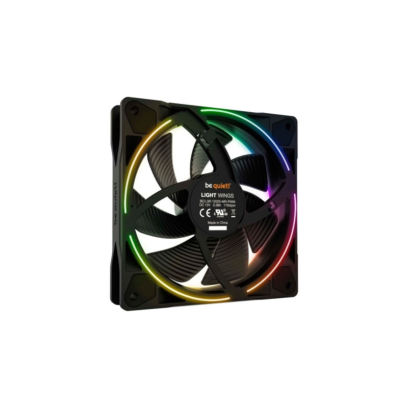 be quiet! Light Wings PWM 120 mm, Gehäuselüfter(schwarz)