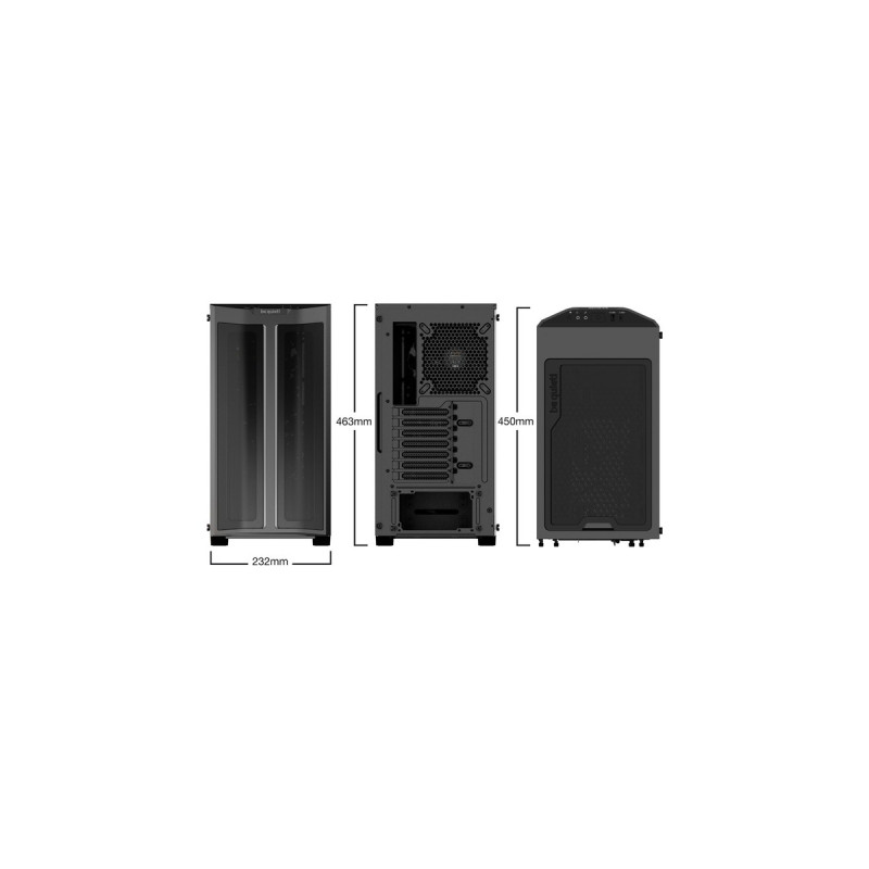 be quiet! PURE BASE 500 FX, Tower-Gehäuse(schwarz, Tempered Glass)