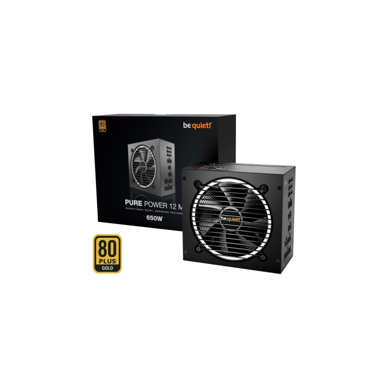be quiet! Pure Power 12M 650W, PC-Netzteil(schwarz, 1x 12VHPWER, 3x PCIe, Kabel-Management, 650 Watt)