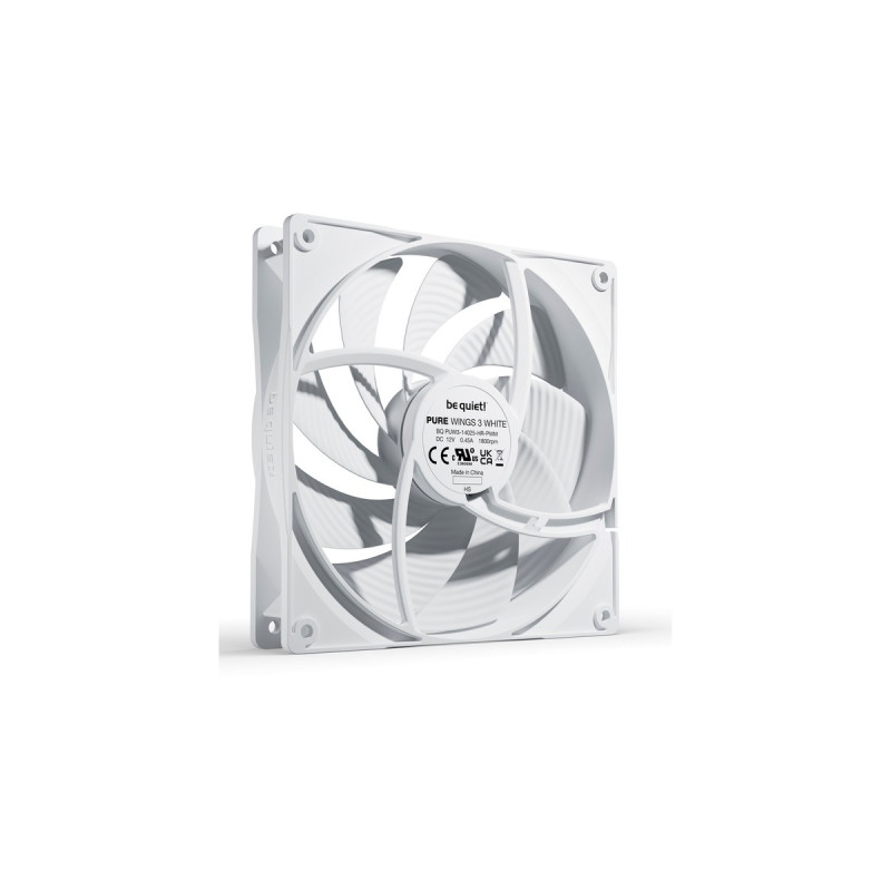 be quiet! Pure Wings 3 140mm PWM high-speed , Gehäuselüfter(weiß)