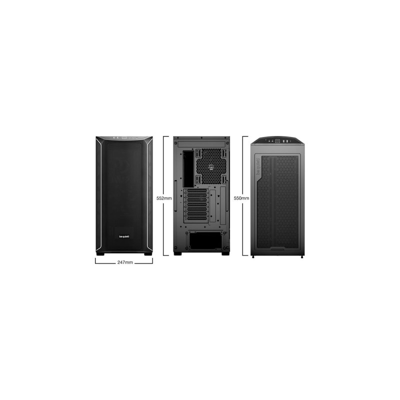 be quiet! SHADOW BASE 800 DX, Tower-Gehäuse(schwarz, Tempered Glass)