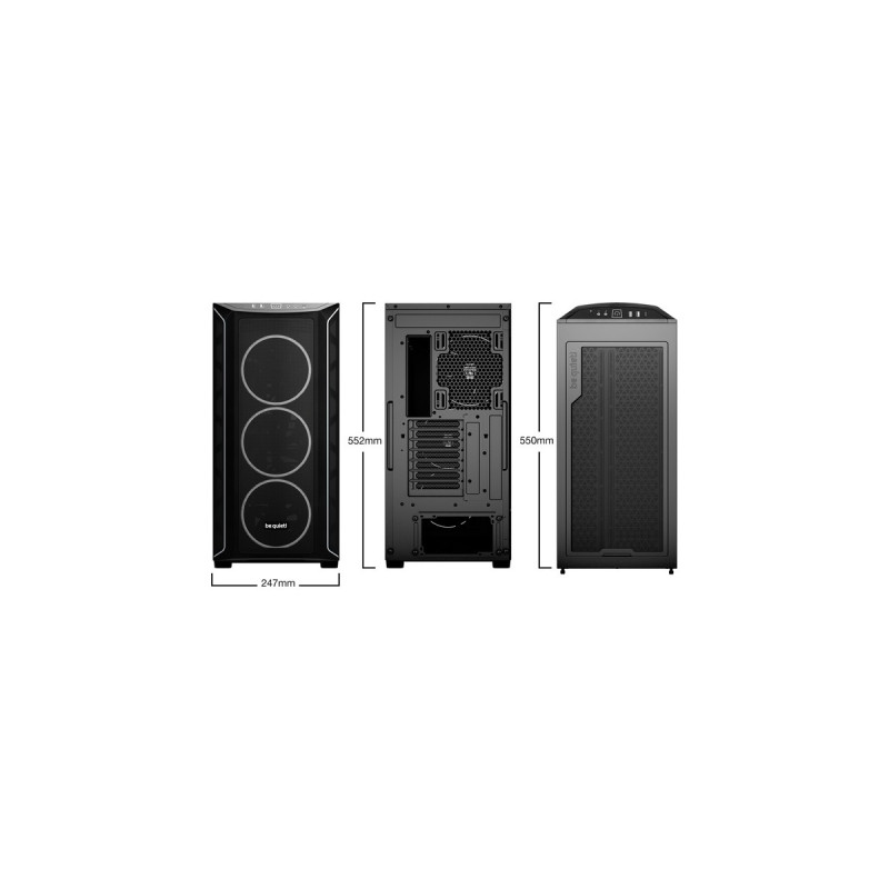 be quiet! SHADOW BASE 800 FX, Tower-Gehäuse(schwarz, Tempered Glass)