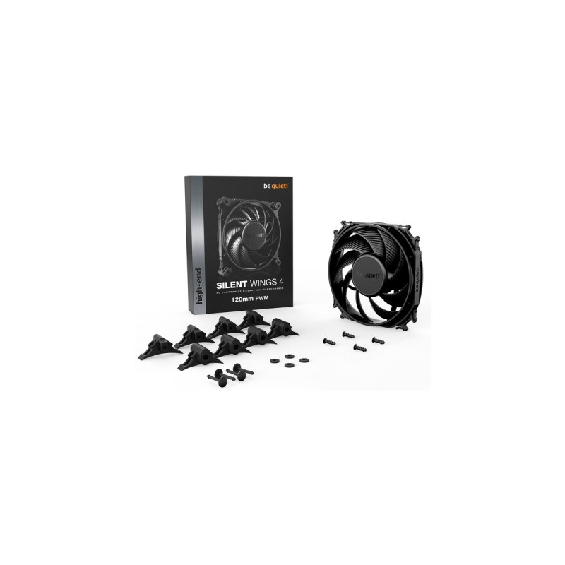 be quiet! Silent Wings 4 PWM 120x120x25, Gehäuselüfter(schwarz)