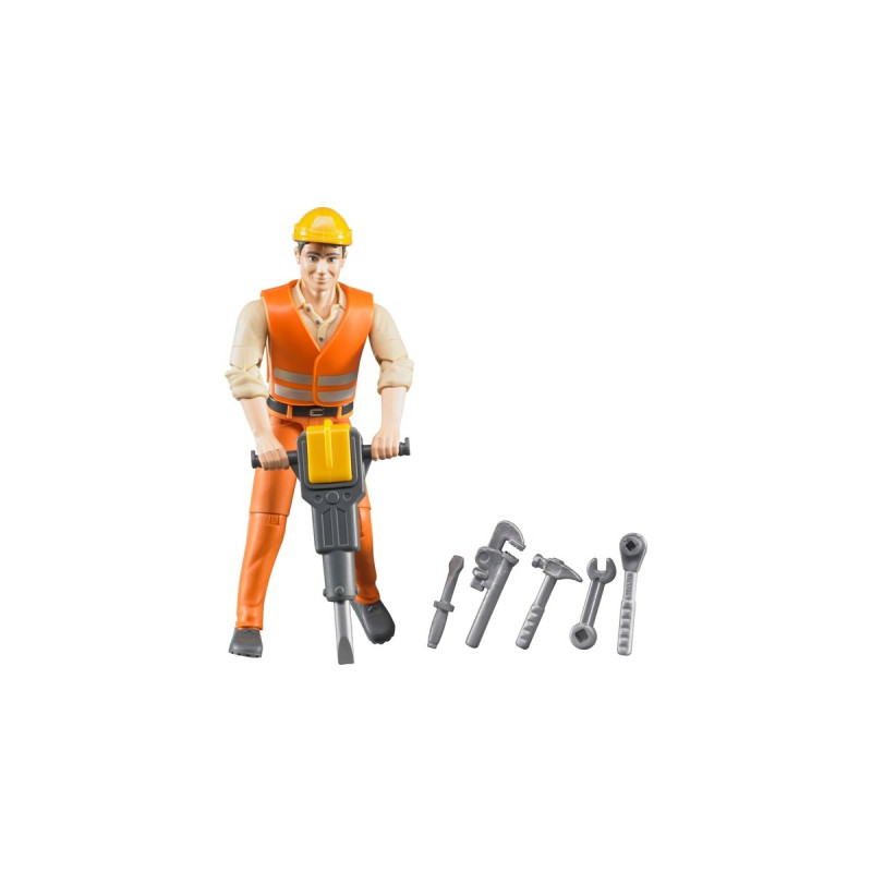 bruder Bauarbeiter mit Zubehör, Spielfigur