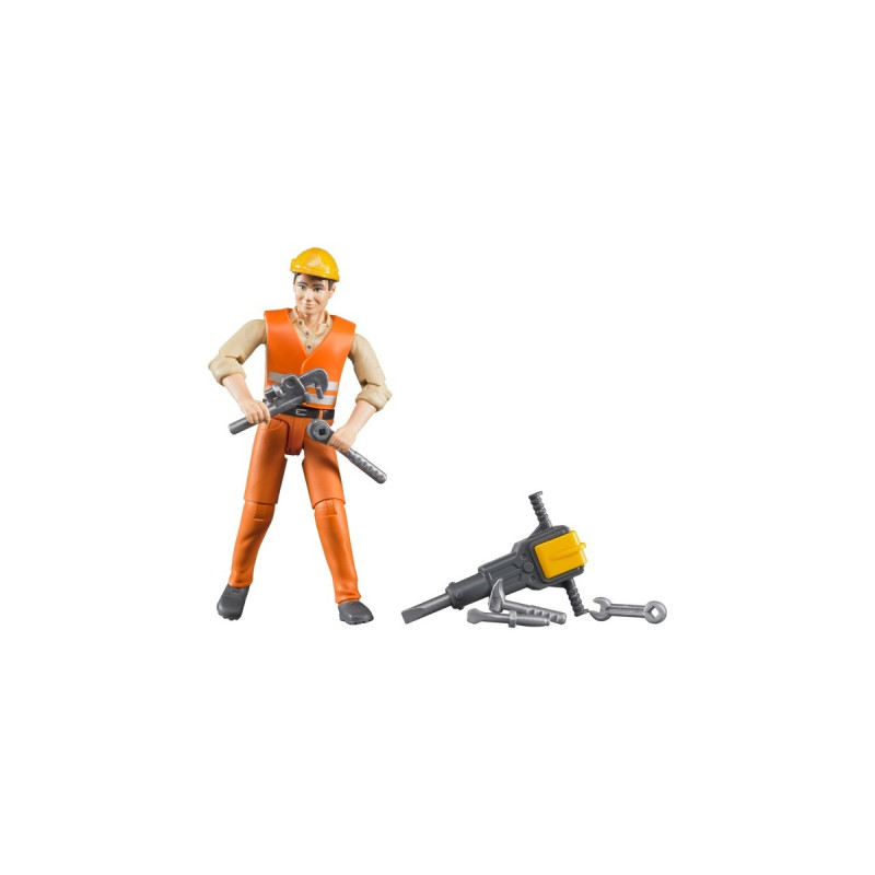 bruder Bauarbeiter mit Zubehör, Spielfigur