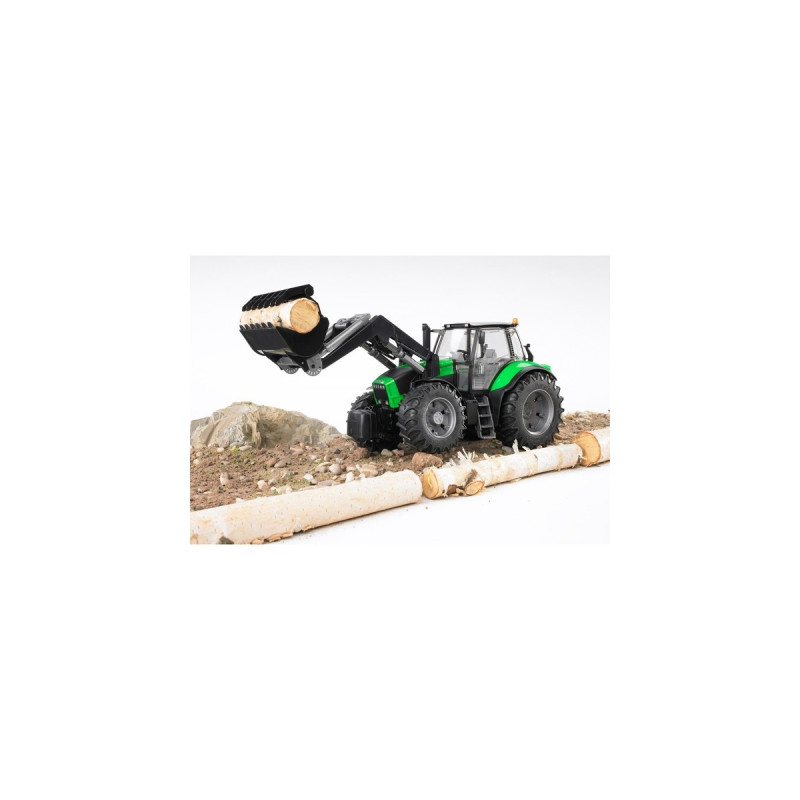 bruder Deutz Agrotron X720 mit Frontlader, Modellfahrzeug(grün/schwarz)