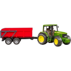 bruder John Deere 6920 mit Wannenkippanhänger, Modellfahrzeug(mit Automatikrückwand)