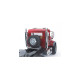 bruder MACK Granite Tieflader und JCB 4CX Baggerlader, Modellfahrzeug(rot)