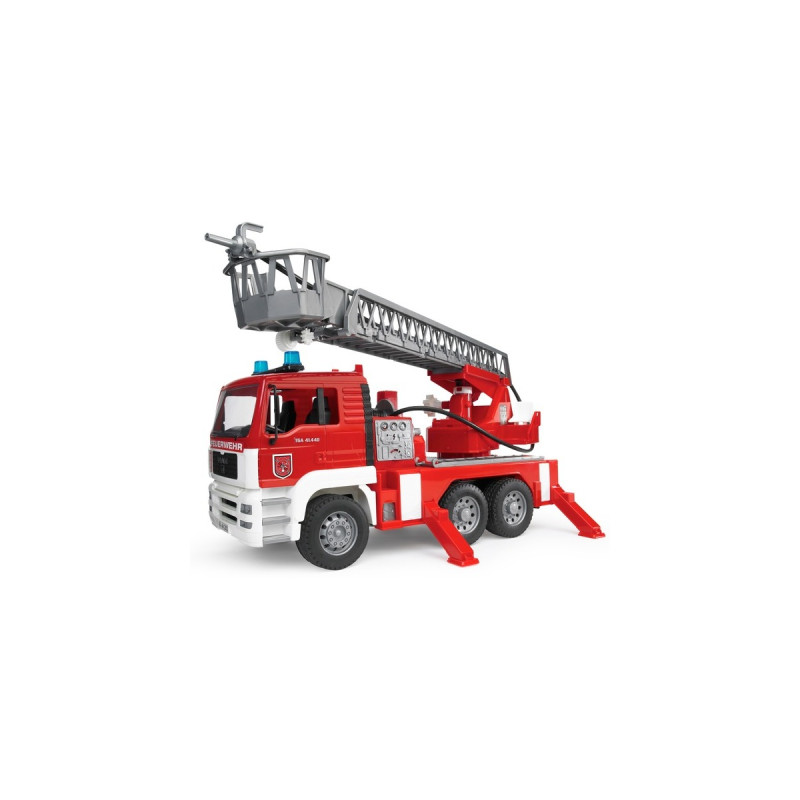 bruder MAN TGA Feuerwehr mit Drehleiter, Modellfahrzeug(rot/weiß)