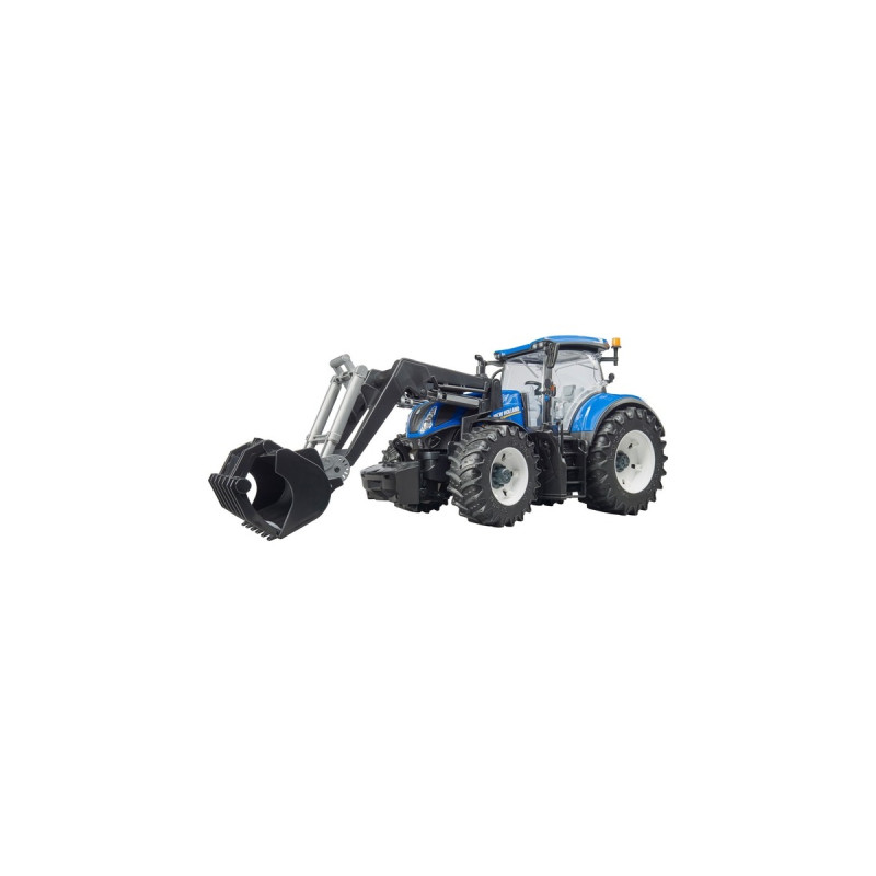 bruder New Holland T7.315 , Modellfahrzeug(blau/grau, mit Frontlader)