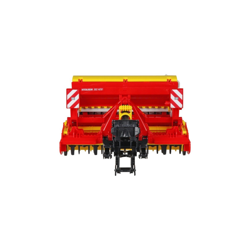 bruder Pöttinger Vitasem 302ADD Kreiselegge-Sämaschine, Modellfahrzeug