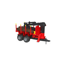 bruder Rückeanhänger mit Ladekran, Modellfahrzeug