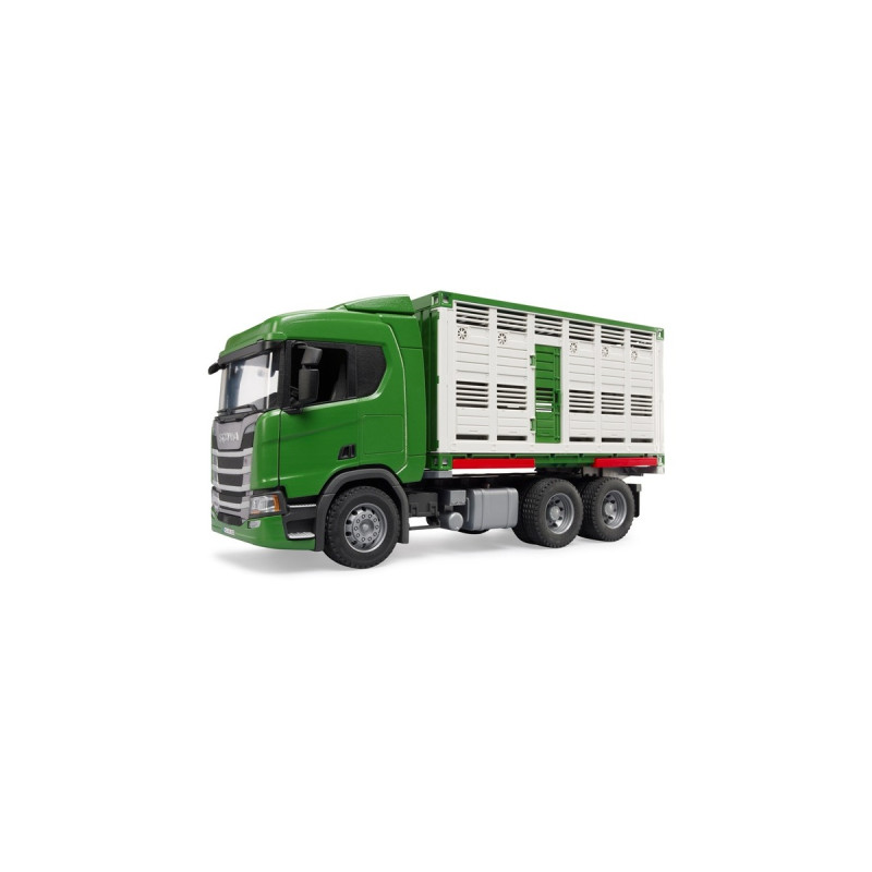 bruder Scania Super 560R Tiertransport-LKW, Modellfahrzeug(inkl. 1 Rind)